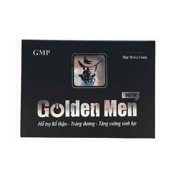 Golden Men New - Hỗ Trợ Bổ Thân, Tráng Dương (Hộp 3 Viên) Gwenshop Chính Hãng