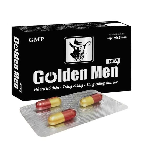 Golden Men New - Hỗ Trợ Bổ Thân, Tráng Dương (Hộp 3 Viên) Gwenshop Chính Hãng Hàng Nhập Khẩu