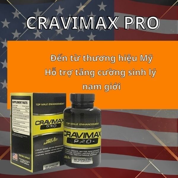 Cravimax Pro Hỗ Trợ Cải Thiện Sinh Lý Giúp Nam Giới Gwenshop Chính Hãng Hàng Nhập Khẩu