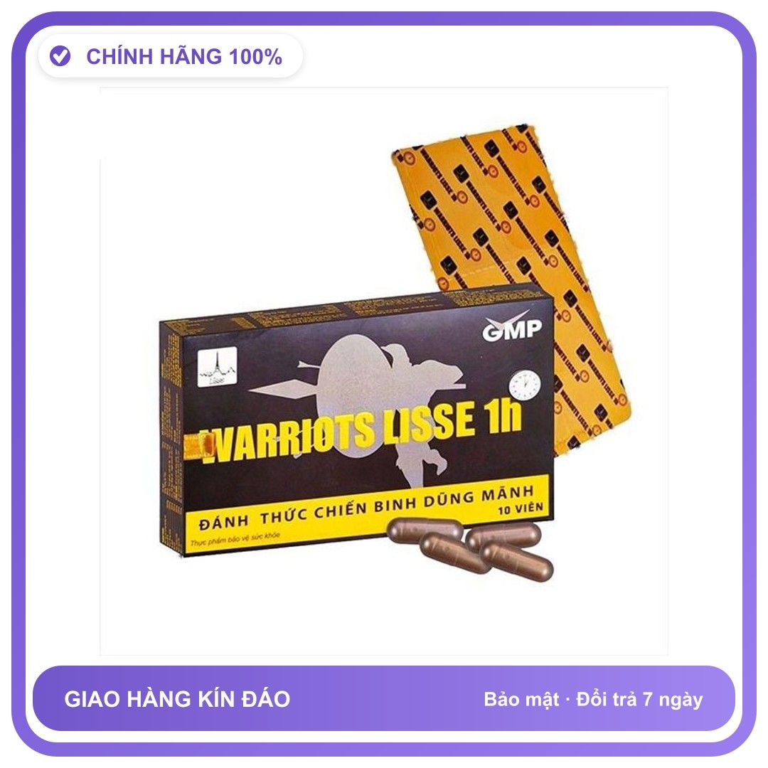 Warriots Lisse 1h - Hỗ Trợ Tăng Cường Sức Khỏe Sinh Lực (Hộp 10 Viên) Snapshop Chính Hãng
