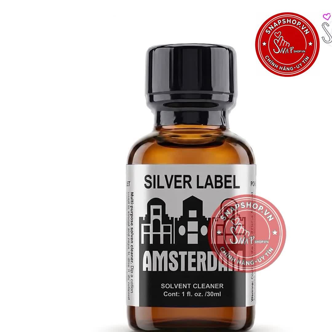 Chai h&iacute;t tăng kho&aacute;i cảm Popper DS USA Amsterdam Silver Label