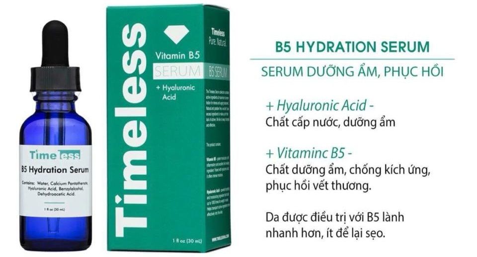 T&aacute;c dụng của Serum Timeless B5 Hydration