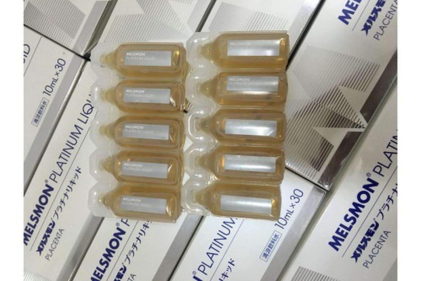 Tế B&agrave;o Gốc Nhau Thai Melsmon Platinum Liquid Dạng Nước 2