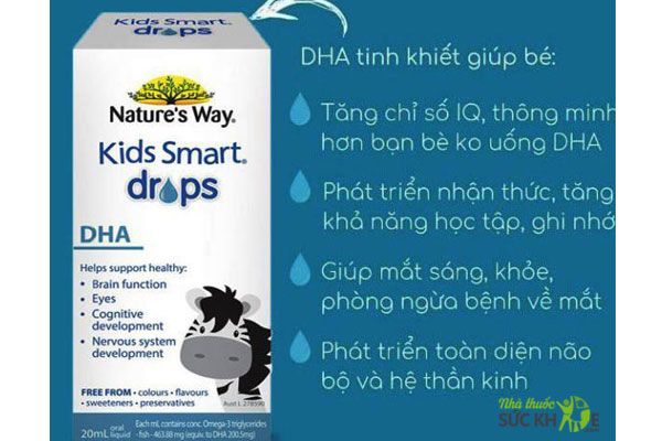 DHA Kids Smart hỗ trợ b&eacute; ph&aacute;t triển tr&iacute; n&atilde;o v&agrave; hệ thần kinh