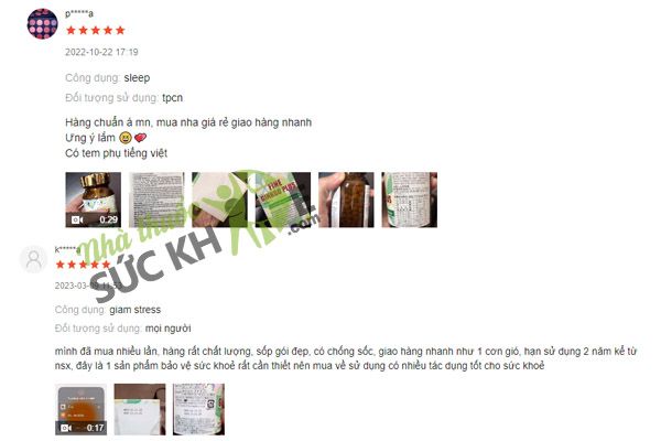 Phản hồi từ người d&ugrave;ng Fine Ginkgo Plus