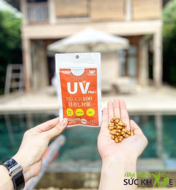 C&aacute;ch sử dụng vi&ecirc;n uống chống nắng UV của Nhật&nbsp;UV Plus+ Block 100