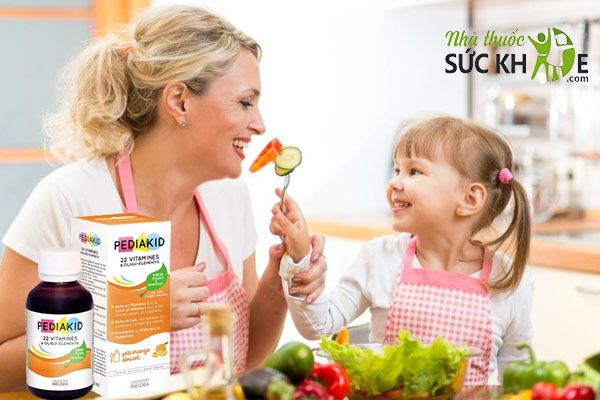 PediaKid 22 Vitamins hỗ trợ b&eacute; ti&ecirc;u h&oacute;a tốt