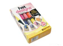 Bộ vẽ móng tay Hot Designs 6 màu xinh xắn 