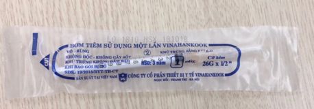 Bơm tiêm sử dụng một lần Vinahankook 1ml/cc
