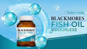 Dầu cá Blackmores không mùi Odourless Fish Oil 1000mg