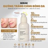 Serum hỗ trợ dưỡng trắng giảm mụn Boom De Ah Dah Niacinamide + Arburtin
