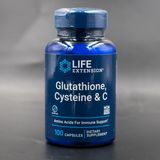 Viên Uống Life Extension Glutathione, Cysteine & C hỗ trợ làm trắng da