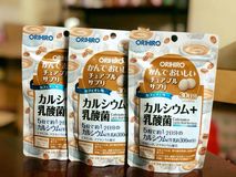 Viên nhai hỗ trợ bổ sung Canxi và Lợi khuẩn Orihiro Nhật Bản