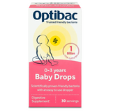 Men vi sinh dạng giọt Optibac Baby Drops màu hồng cho trẻ từ 0 - 3 tuổi