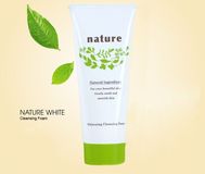 Sữa rửa mặt sáng da Naris Nature Whitening Cleansing Foam