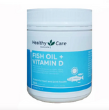 Viên uống dầu cá Fish Oil + Vitamin D Healthy Care của Úc