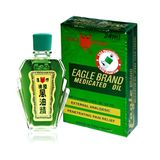 Set 2 chai dầu gió con Ó Eagle Brand loại nắp 2 lớp