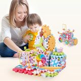 Bộ đồ chơi lắp ráp bánh răng chuyển động 83 chi tiết cho bé
