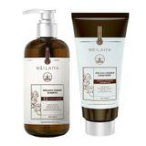 Cặp dầu gội xả gừng nâu Weilaiya Luxury hỗ trợ trẻ hóa da đầu