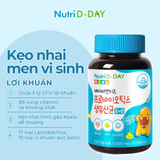(Hàng công ty) Kẹo sữa chua lợi khuẩn cho bé Nutri D-Day Baby&Kids Probiotics