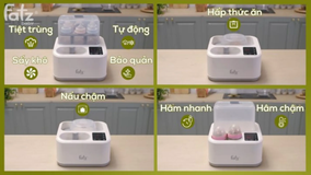 Máy hâm sữa, tiệt trùng, sấy khô, nấu cháo Fatzbaby Captain 2 FB4315SL