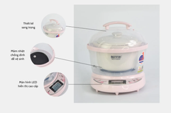 Nồi chưng yến đa năng Bennix BN07SLC dung tích 0.7L