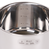 Quánh inox liền khối đáy từ Kalpen Emer EM16