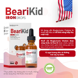 (Hàng nhập khẩu) Bearikid Iron Drops hỗ trợ bổ sung sắt cho bé
