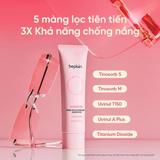 (Hàng nhập khẩu) Kem chống nắng nâng tone Beplain Sunmuse Tone Up & Correcting Sunscreen Peach Pink