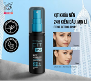 (Hàng nhập khẩu) Xịt khoá makeup Maybelline Fit Me Matte Poreless Setting Spray