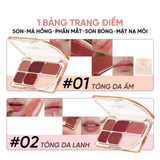 (Hàng nhập khẩu) Bảng son 6 ô đa năng Judydoll Lip Palette