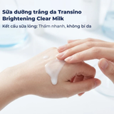 Sữa dưỡng Transino Brightening Clear Milk hỗ trợ trắng da