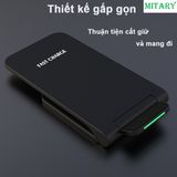 Đế sạc nhanh không dây 15W kiêm giá đỡ điện thoại I-Phone Samsung có thể gấp gọn 236105