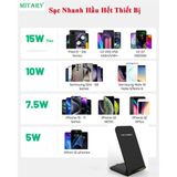 Đế sạc nhanh không dây 15W kiêm giá đỡ điện thoại I-Phone Samsung có thể gấp gọn 236105