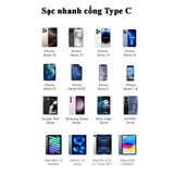 Củ sạc nhanh 2 cổng Type C và USB sạc nhanh cho tất cả điện thoại Iphone, Samsung, Huawei, Vivo, Oppo, Xiaomi MTR026 236159