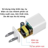 Củ sạc nhanh điện thoại, nguồn 5V-1A camera đèn led vợt muỗi  vỏ nhựa PC chống cháy 6 chế độ bảo vệ an toàn  MTR003 236179