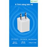 Củ sạc nhanh điện thoại, nguồn 5V-1A camera đèn led vợt muỗi  vỏ nhựa PC chống cháy 6 chế độ bảo vệ an toàn  MTR003 236179
