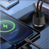 Tẩu sạc nhanh ô tô 38w cho 2 thiết bị đồng thời điện thoại máy tính bảng Samsung I- Phone Sony LG...