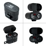 Tẩu sạc xe máy  4 trong 1 2 cổng sạc USB 22W đồng hồ thời gian thực tẩu châm thuốc 236257