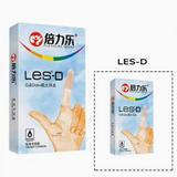 Bao Cao Su Ngón Tay Les-D Beilile, nóng ấm có gai - Hộp 8 Cái