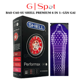 Bao Cao Su Shell Performax 6 In 1- Gân Gai Khắp Thân Siêu Mỏng
