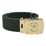 Thắt lưng vải bộ đội chuẩn mẫu TCHC mặt thép in hình ngôi sao (giao ngẫu nhiên màu mặt vàng - bạc)