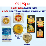 Combo 8 Bao Cao Su Bi Gai Volcano - Hộp 8 Cái + Gói Gel Bôi Siêu Trơn Mượt