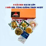 Combo 8 Bao Cao Su Bi Gai Volcano - Hộp 8 Cái + Gói Gel Bôi Siêu Trơn Mượt