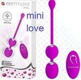 Trứng rung kép Prettylove Willie máy rung kích thích vùng kín điều khiển từ xa