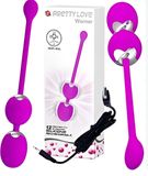 Trứng rung kép Prettylove Willie máy rung kích thích vùng kín điều khiển từ xa