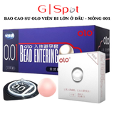Bao Cao Su OLO Viên Bi Silicon Lớn Ở Đầu - Siêu Mỏng 001 - Tăng Kích Thước Chạm Điểm G