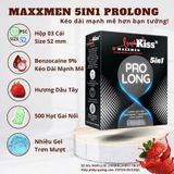 Bao cao su MAXXMEN 5in1 PROLONG Kéo dài thời gian, Gân gai, Siêu mỏng