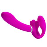 máy massage Dương vật giả hai đầu cho les có rung PrettyLovechống thấm nước