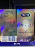 Bao Cao Su Durex Invisible Chính Hãng - Siêu Mỏng, Cảm Giác Như Không